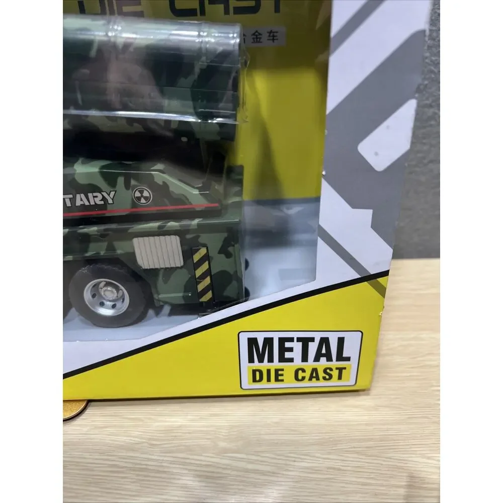 Die-Cast Metal Military Missile Launcher Toy Truck Battery Powered